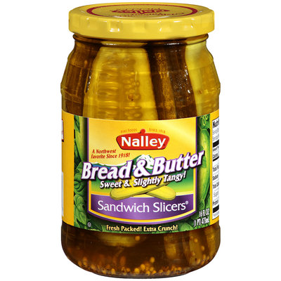 Nalley® Bread & Butter Sandwich Slicers 16 fl oz Jar