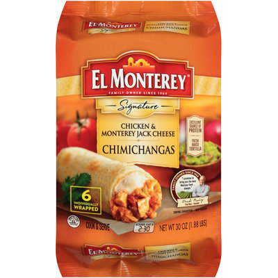 El Monterey® Signature Chicken & Monterey Jack Cheese Chimichangas