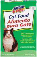 Special Value Cat Food 20 Lb Bag