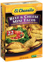 El Charrito™ Beef & Cheese Mini Tacos Frozen Dinner 22 ct Box