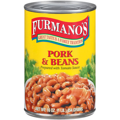 Furmano's Prepared W/Tomato Sauce Pork & Beans 16 Oz Can
