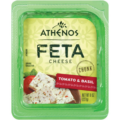 Athenos Chunk Tomato & Basil Feta Cheese 8 oz.