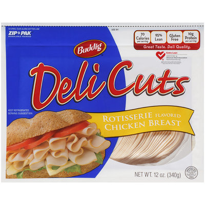 Buddig™ Deli Cuts Rotisserie Flavored Chicken Breast 12 oz. ZIP-PAK®