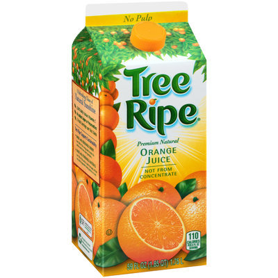 Tree Ripe® No Pulp Premium Natural Orange Juice 59 fl. oz. Carton