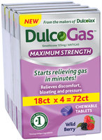 DulcoGas™ Maximum Strength Wild Berry 72 count