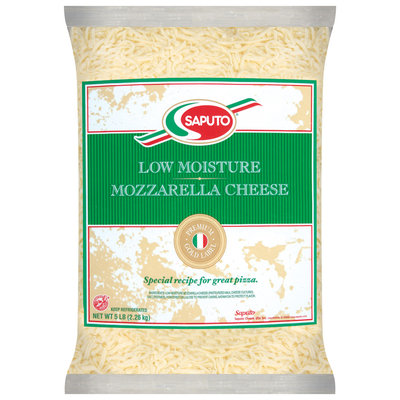 Saputo® Gold Whole Milk Mozzarella Shred Cheese 5 Lb Bag