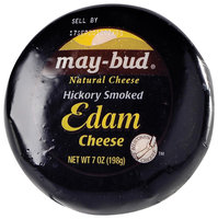 May-Bud Edam Hickory Smoked Natural Cheese 7 Oz Wheel
