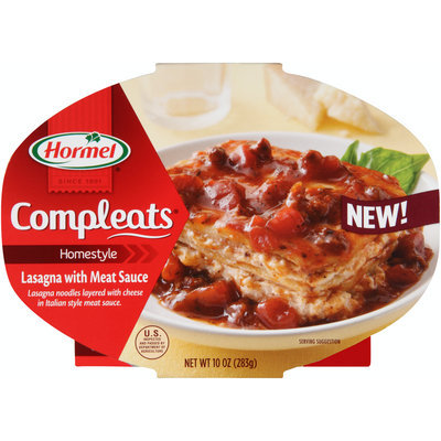 Hormel® Compleats® Homestyle Lasagna with Meat Sauce 10 oz. Tray