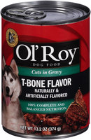 Ol' Roy™ Cuts in Gravy T-Bone Flavor Dog Food 13.2 oz. Can