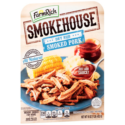 Farm Rich® Smokehouse™ Dry Rub Smoked Pork 16 oz. Tray