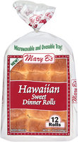 Mary B's® Hawaiian Sweet Dinner Rolls 12 ct. 12 oz. Bag