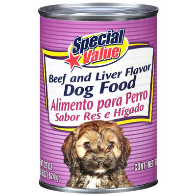 Special Value Beef and Liver Flavor Dog Food 22 oz. Can