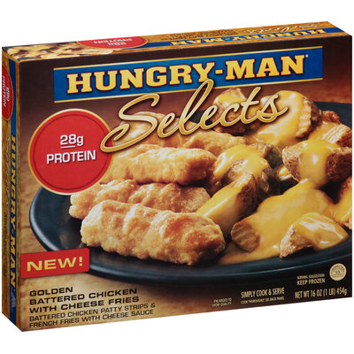 Hungry-Man® Selects Golden Battered Chicken with Cheese Fries 16 oz. Box