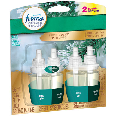 Febreze NOTICEables Glistening Pine Dual Scented Oil Refill Value Pack 2-0.87 fl. oz. Carded Pack