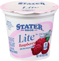 Stater® Bros. Lite Raspberry Nonfat Yogurt 6 oz. Cup
