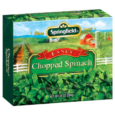 Springfield Chopped Fancy Spinach 10 Oz Box