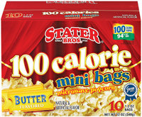 Stater Bros. 100 Calorie Mini Bags Butter Flavored 10 Ct Microwave Popcorn 12 Oz Box