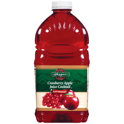 Haggen Cranberry Apple Juice Cocktail 64 Oz Plastic Bottle