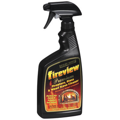 Spray Nine® Premium Fireplace Glass & Wood Stove Cleaner Fireview 25 Oz Trigger Spray