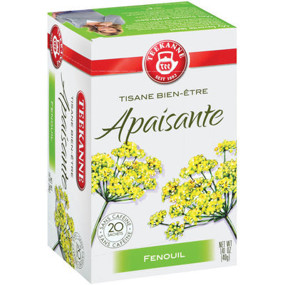 Teekanne Herbal Wellness Purely Fennel Tea Tea Bags 20 Ct Box