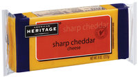 American Heritage Sharp Cheddar Cheese 8 oz Brick