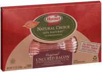 HORMEL NATURAL CHOICE Original Uncured Bacon 12 OZ PACKAGE