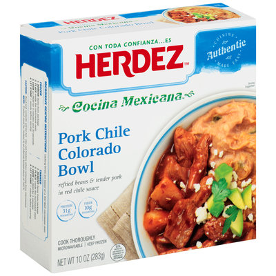 Herdez™ Cocina Mexicana Pork Chile Colorado Bowl, 10 oz. Box