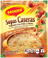 MAGGI Home-Style Vegetable Pasta & Chicken Flavor Soup Mix 3.24 oz. Packet