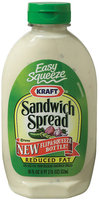 Kraft Specialty Sauces Reduced Fat Easy Squeeze Sandwich Spread 18 Oz Plastic Bottle