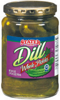 Stater Bros. Whole Dill Pickles 24 Fl Oz Jar