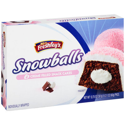 Mrs. Freshley's® Snowballs 6-2.1 oz. Packs