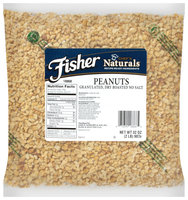 Fisher® Chef's Naturals® Granulated, Dry Roasted No Salt Peanuts 32 oz. Bag