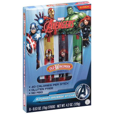 Old Wisconsin® Marvel Avengers 4.2 oz., 8-count Turkey Sausage Snack Sticks