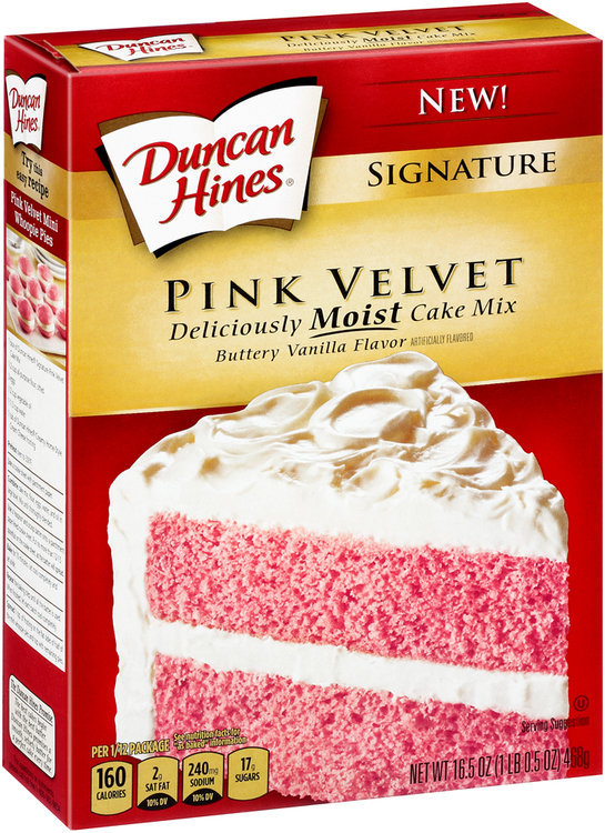 Duncan Hines® Signature Pink Velvet Buttery Vanilla Flavor Cake Mix