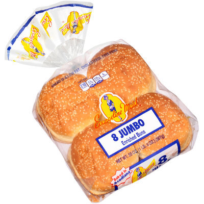 Evangeline Maid® Jumbo Enriched Buns 8 ct Bag