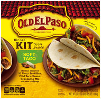 Old El Paso® Soft Taco Dinner Kit 3-12.5 oz. Packages