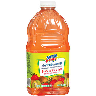 Special Value Kiwi Strawberry Delight Beverage 64 Oz Plastic Bottle
