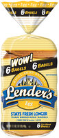 Lender's Refrigerated Egg Bagels 17.1 Oz Bag