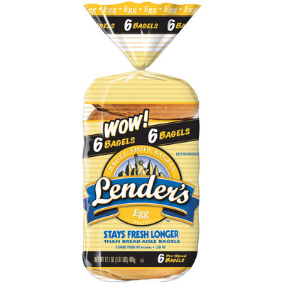 Lender's Refrigerated Egg Bagels 17.1 Oz Bag