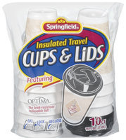 Special Value Insulated Travel 16 Oz Cups & Lids 10 Ct Bag