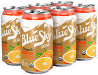 Blue Sky® Organic Orange Soda 6-12 fl. oz. Cans