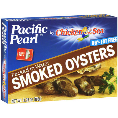 Pacific Pearl® by Chicken of the Sea® Smoked Oysters Packed in Water 3.75 oz