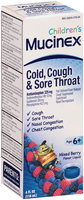 Children's Mucinex® Cold, Cough & Sore Throat Mixed Berry Flavored Multi-Symptom Cold Liquid 4 fl. oz. Bottle