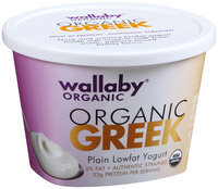 Wallaby® Organic Greek Plain Lowfat Yogurt 16 oz. Tub