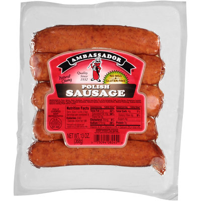 Ambassador® Natural Casing Polish Sausage 5 ct Pack