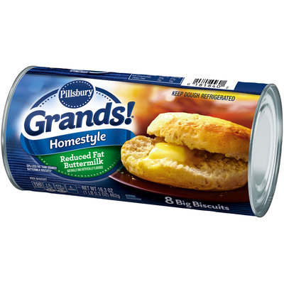 Pillsbury Grands!® Homestyle Reduced Fat Buttermilk Biscuits 8 ct Can