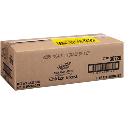 Healthy Ones® Deli Thin-Sliced Rotisserie Style Chicken Breast 7 oz. Tub