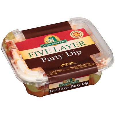Santa Barbara® Medium Five Layer Party Dip 16 oz. Tub