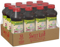 SWEET LEAF ICED TEA, Unsweet Lemon Lime 16-ounce plastic bottles
