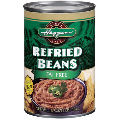 Haggen Fat Free Refried Beans 16 Oz Can
